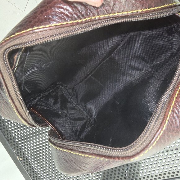 Parker Men's Luxury Zip-close Nesting Leather Toiletry BAG (set of 2) - Picture 2 of 9